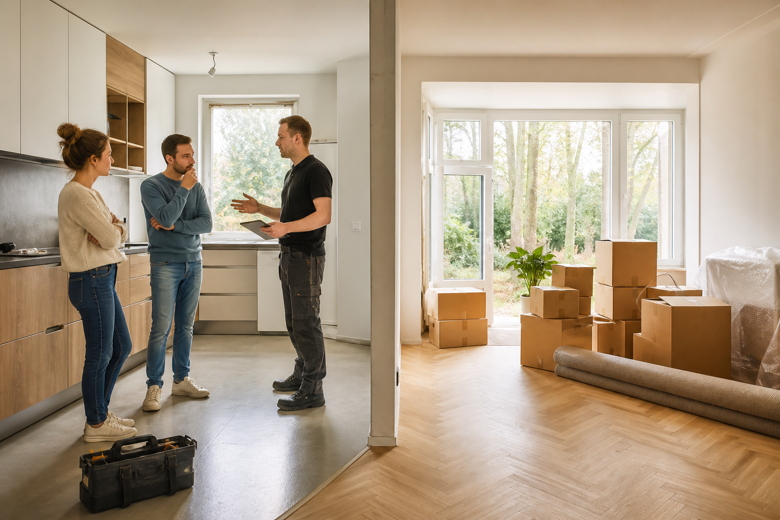 Bewoners stemmen een verhuizing en verbouwing af met verhuisbedrijf Zeist